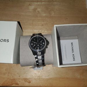 Michael Kors Everest Gunmetal Stainless Steel Ladies Watch MK6974